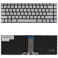 Teclado Español para Portátil - Spanish Laptop Keyboard για HP Pavilion 14-BS 240 G6 14-BS000 14T-BA 14M-BA 14-CB 14-CB000 14-BK 14-BF 14-BW 14-BWSP 848183-071 920895-071 ES No Frame Backlight Silver
