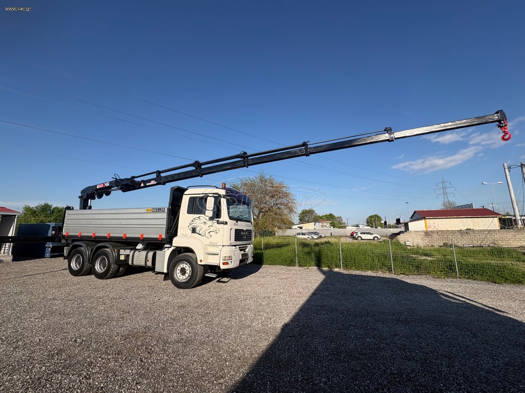 Ανατροπή + Γερανός MAN 2007 TGA 26.440 HIAB 166 5 βελονιά+κοντρολ