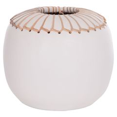 ΕΠΙΤΡΑΠΕΖΙΟ ΔΙΑΚΟΣΜΗΤΙΚΟ ΒΑΖΟ LENNOX HM4675.02L TΕΡΑΚΟΤΑ ΣΕ ΛΕΥΚΟ--Φ22x20Υεκ.