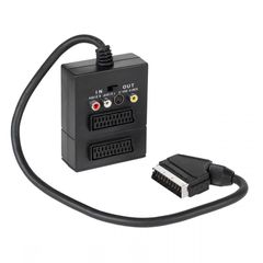 SCART σε 2xSCART + 3RCA + SVHS με διακόπτη (MC02-0843)