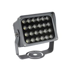 Προβολέας Σποτ Wall Washer LED 24W 2760lm 10° AC 220-240V Αδιάβροχο IP65 Φυσικό Λευκό 4500K - Bridgelux SMD Chip - Γκρι Ανθρακί - Μ18 x Π13.5 x Υ18cm - 3 Χρόνια Εγγύηση