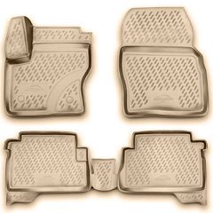 ΠΑΤΑΚΙΑ ΣΕ ΣΚΑΦΗ TPE ΛΑΣΤΙΧΟ ΓΙΑ FORD KUGA 5D 2013-2019 ΣΕ ΜΠΕΖ ΧΡΩΜΑ NOVLINE - 4 ΤΕΜ.