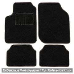 ΠΑΤΑΚΙΑ ΜΟΚΕΤΑ ΓΙΑ VOLVO S40 2004+ (ΜΑΥΡΟ ΜΕ ΓΚΡΙ ΡΕΛΙ) - 4 ΤΕΜ.