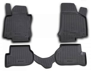ΠΑΤΑΚΙΑ ΣΕ ΣΚΑΦΗ TPE ΛΑΣΤΙΧΟ ΓΙΑ VW GOLF 5 11/2003-10/2008 ΣΕ ΜΑΥΡΟ ΧΡΩΜΑ NOVLINE - 4 ΤΕΜ.