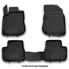 ΠΑΤΑΚΙΑ ΣΕ ΣΚΑΦΗ TPE ΛΑΣΤΙΧΟ ΓΙΑ PEUGEOT 208 / 2008 3D / 5D 4/2012-2019 ΣΕ ΜΑΥΡΟ ΧΡΩΜΑ NOVLINE - 4 ΤΕΜ.