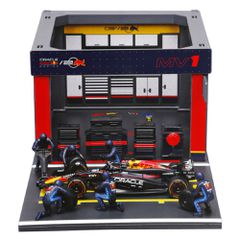 ΜΙΝΙΑΤΟΥΡΕΣ PIT STOP RED BULL RB20 VERSTAPPEN 1:43 BURAGO LAMPA 1ΤΕΜ.