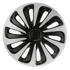 Lampa - Τάσι Αυτοκινήτου 14’’ Kojin Carbon TECH-ONE από υλικό ABS Ασημί / Μαύρο - 1 TEM (L3147.2)
