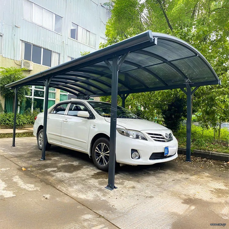 Στέγαστρο Αλουμινίου / Carport HX-PB63008 – 5.00m x 3.00m – Hollow Polycarbonate (Κατόπιν Παραγγελίας)