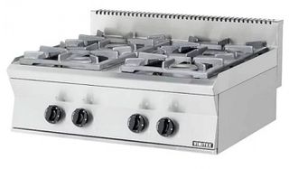 Εστία Αερίου Επιτραπέζια Με 4 Καυστήρες 80x70x25Cm VIMITEX - Καινούργια.