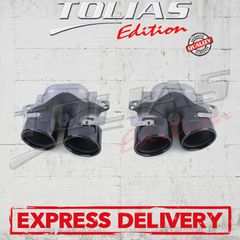 MERCEDES E CLASS W213 SEDAN & S213 STATION WAGON 16-20 & 20-23 DUAL EXHAUST TIPS TYPE E53 AMG / ΔΙΠΛΑ ΤΕΛΙΚΑ ΕΞΑΤΜΙΣΕΩΝ