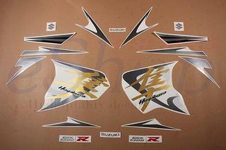 Αυτοκόλλητα σετ για  Suzuki Gsx 1300R Hayabusa μπλε έκδοση 2008 2009