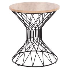 ΒΟΗΘΗΤΙΚΟ ΤΡΑΠΕΖΙ ΣΑΛΟΝΙΟΥ KEON HM18038.03 MDF TOP ΣΕ ΣΟΝΑΜΑ-ΜΕΤΑΛΛΟ Φ45x50Υεκ.