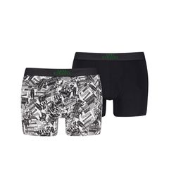 Levis Ανδρικο Μπόξερ Βαμβακερό 2 Τεμάχια Black/Green