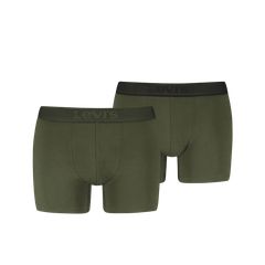 Levis Ανδρικο Μπόξερ Βαμβακερό 2 Τεμάχια Χακί Χρώμα