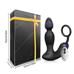 Prostate Rotation Anal Plug with Cock Ring-thumb-2