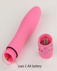 Mini Diamond Vibrator Pink-thumb-1