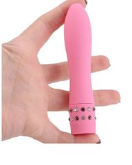 Mini Diamond Vibrator Pink-thumb-2