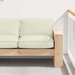 Μαξιλάρι Ύφασμα Όξφορντ Κρεμ 80 x 80 x 12 cm 42001510