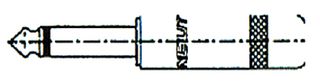 Rean NYS202 Αρσενικό Stereo Βύσμα Καρφί 6,3mm