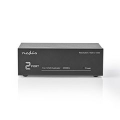 NEDIS CSPL5902BK 2-Port VGA Splitter Black