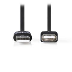 NEDIS CCGP60010BK20 USB 2.0 Cable A Male-A Female 2.0m Black
