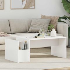 Τραπεζάκι σαλονιού Λευκό 90 x 45 x 35 cm Επεξεργασμένο Ξύλο 8000172