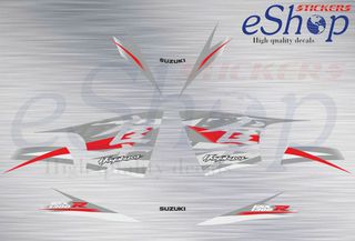 Αυτοκόλλητα σετ για Suzuki Gsx 1300R Hayabusa Λευκή έκδοση 2012