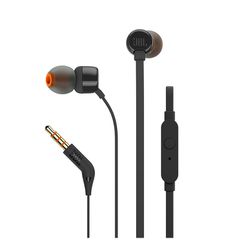 JBL T110 In-ear Handsfree Ακουστικά με Βύσμα 3.5mm Μαύρο