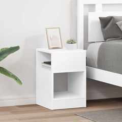 End Table 2 τμχ. Λευκό 30,5 x 30 x 45 εκ Επεξεργασμένο Ξύλο 890897
