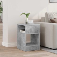End Table Σκυρόδεμα Γκρι 30,5 x 30 x 45 εκ Επεξεργασμένο Ξύλο 890902