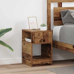End Table 2 τμχ. Παλιό ξύλο 30,5 x 30 x 45 εκ 890909