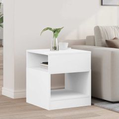 End Table Λευκό 40,5 x 40 x 45 εκ Επεξεργασμένο Ξύλο 890912