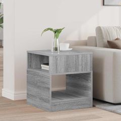 End Table Γκρίζο Σονομα 40,5 x 40 x 45 εκ Επεξεργασμένο Ξύλο 890922