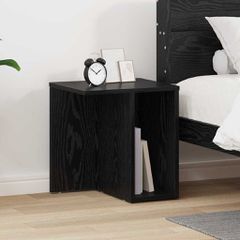 End Table Μαύρη Οξυά 37 x 32 x 40 εκ Επεξεργασμένο Ξύλο 891082