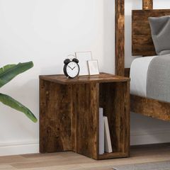End Table 2 τμχ. Καπνιστό Δρύς 37 x 32 x 40 εκ 891089