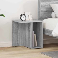 End Table Γκρίζο Σονομα 37 x 32 x 40 εκ Επεξεργασμένο Ξύλο 891090