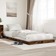 Κρεβάτι δαπέδου Καπνιστό Δρύς 75 x 190 cm Επεξεργασμένο Ξύλο 893520