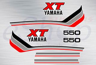 Αυτοκόλλητα σετ για  Yamaha xt 550 Λευκή έκδοση 1983