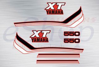 Αυτοκόλλητα σετ για Yamaha xt 550 Κόκκινη έκδοση 1983
