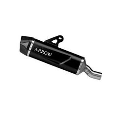 ΤΕΛΙΚΟ ΕΞΑΤΜΙΣΗΣ - ARROW EXHAUST ALUMINIUM DARK INDY RACE EVO CARBON END CAP QJMOTOR SRT 800/SRT 800 X '23-'24