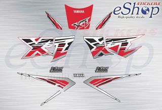 Αυτοκόλλητα σετ για YAMAHA XT 600 E Κόκκινη μαύρη έκδοση 1998 1999