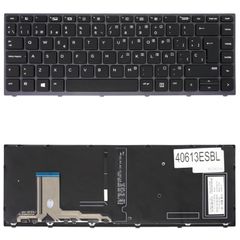 Teclado Español para Portátil - Spanish Laptop Keyboard για HP ZBook Studio G3 Studio G4 841681-001 841681-071 HSTNN-C88C HSN-C02C 9Z.NCHBC.10L PK131C41A02 ES Backlight Black Gray Frame ( Κωδ.40613ESB
