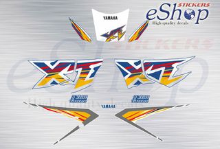 Αυτοκόλλητα σετ για YAMAHA XT 600 E μπλε έκδοση 1997 1998