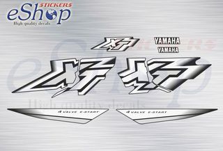 Αυτοκόλλητα σετ για Yamaha XT 600 E 2000 2001 Μαύρη μηχανή