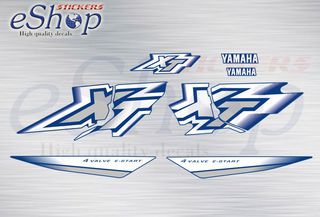 Αυτοκόλλητα σετ για Yamaha XT 600 E 2000 2001 Μπλε μηχανή