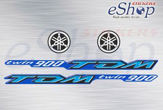 Αυτοκόλλητα σετ για Yamaha TDM 900 2002 2006 Μπλε έκδοση