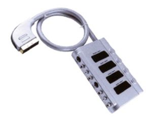 SA0111 MXC (01.079.0047) ΚΑΛΩΔΙΟ SCART 1M/4F+3RCA ΧΕΙΡ. 1.5m