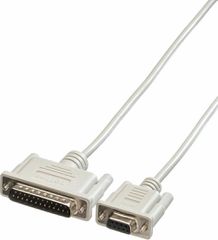Roline Καλώδιο RS232 25-pin male σε RS232 9-pin male 1.8m