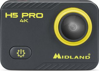 Midland H5 PRO Action Camera 4K Ultra HD Υποβρύχια (με Θήκη) με WiFi Μαύρη με Οθόνη 2"