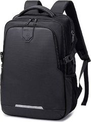 GOLDEN WOLF τσάντα πλάτης GB00444, με θήκη laptop 15.6", 23L, μαύρη
